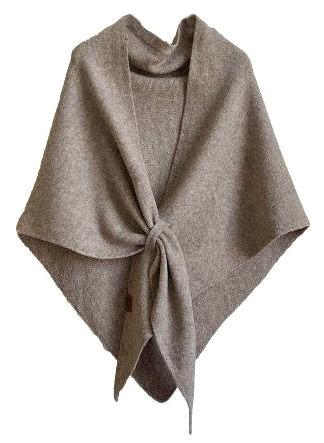Upbull Winter Shawl Wraps Women Knitted Shawls and Wraps Cardigan Cape Wool Pashmina Shoulder Top Sweater Shawl Scarf 2025 - Image 1